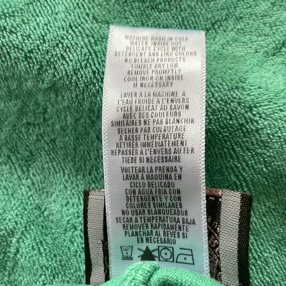 Juicy Couture small petit; green; terry Chica capri track pant - Picture 7 of 7